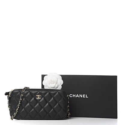 Chanel Caviar Quilted Small Clutch With Chain Black 14 of 14