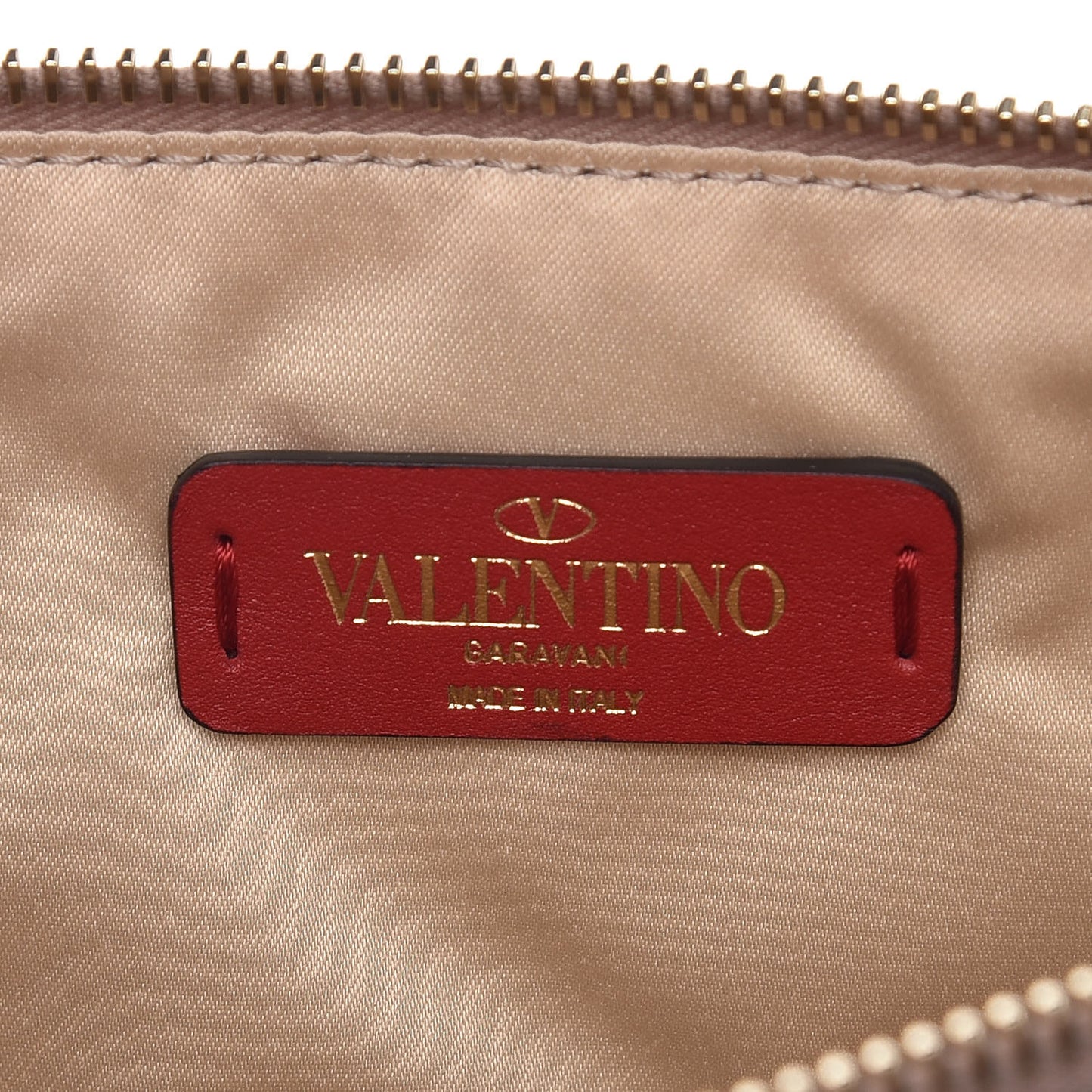 Nappa Candystud Zip Pouch Poudre