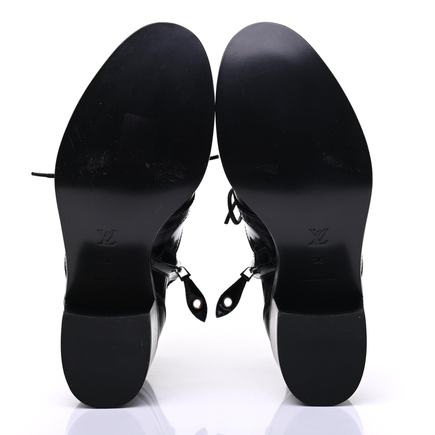 Louis Vuitton Calfskin Ankle Boots 36 Black 5 of 13