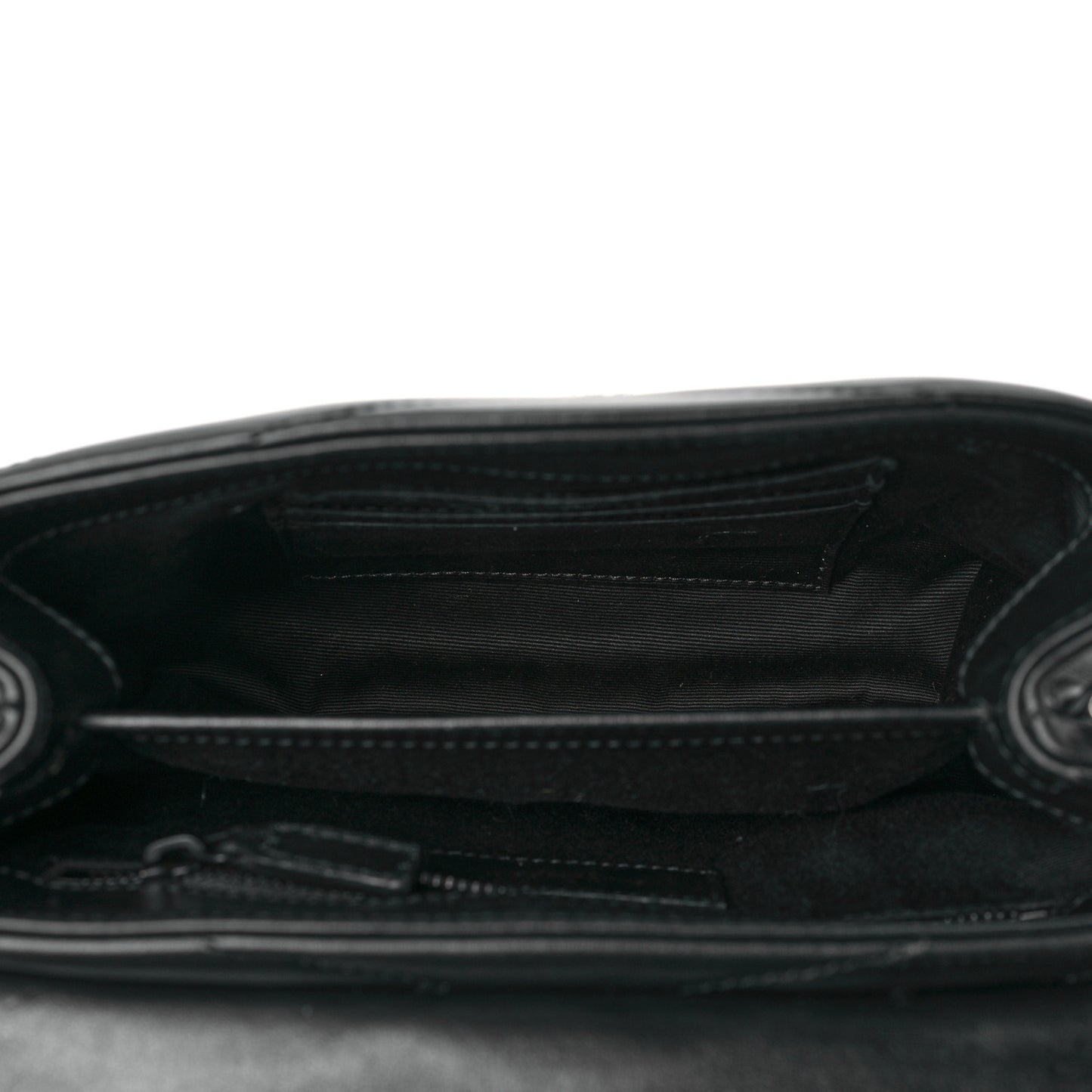 Calfskin Y Quilted Monogram Toy Loulou Crossbody Bag Black