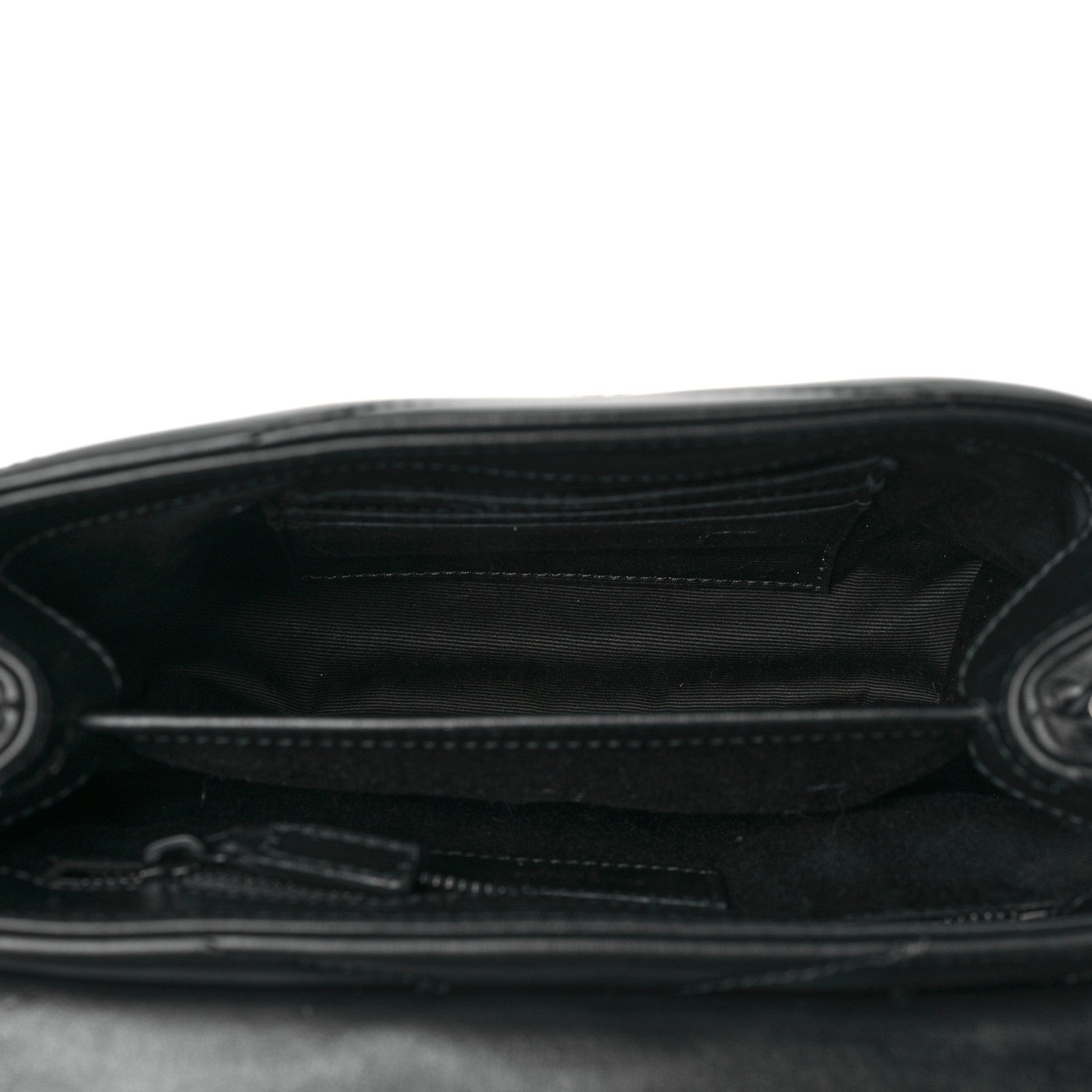 Saint Laurent Calfskin Y Quilted Monogram Toy Loulou Crossbody Bag Black 5 of 8