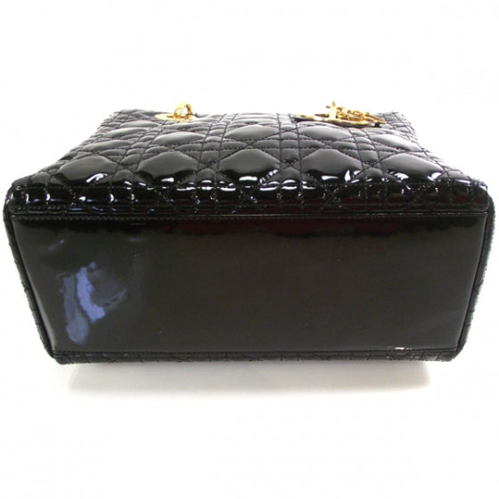 Patent Cannage Lady Dior Black