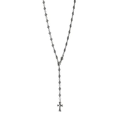 Chrome Hearts Sterling Silver Tiny E Rosary Necklace 1 of 4