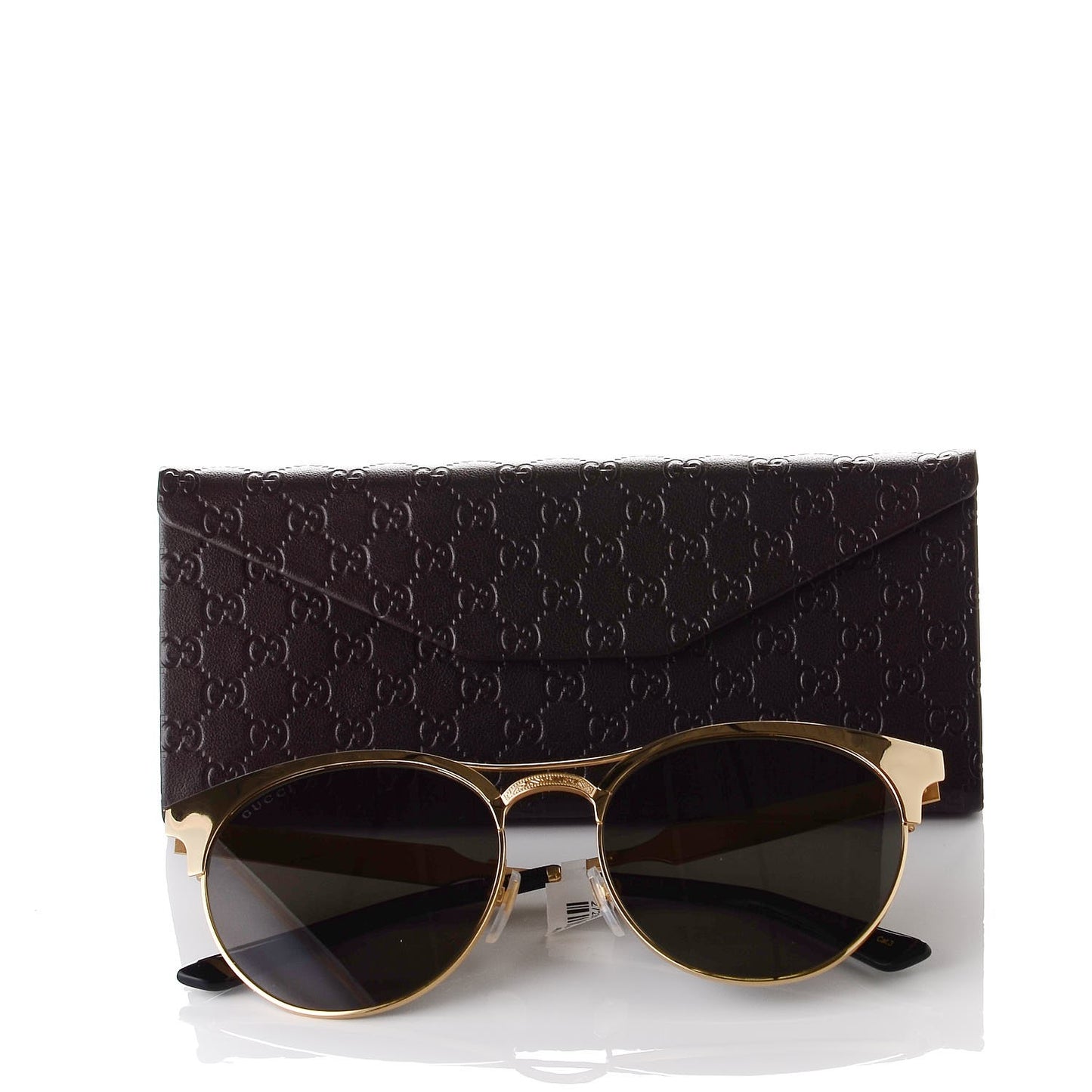 Round Metal GG0075SK Sunglasses Gold