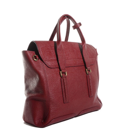 3.1 Phillip Lim 3.1 Leather Large Pashli Satchel Crimson 3 of 11