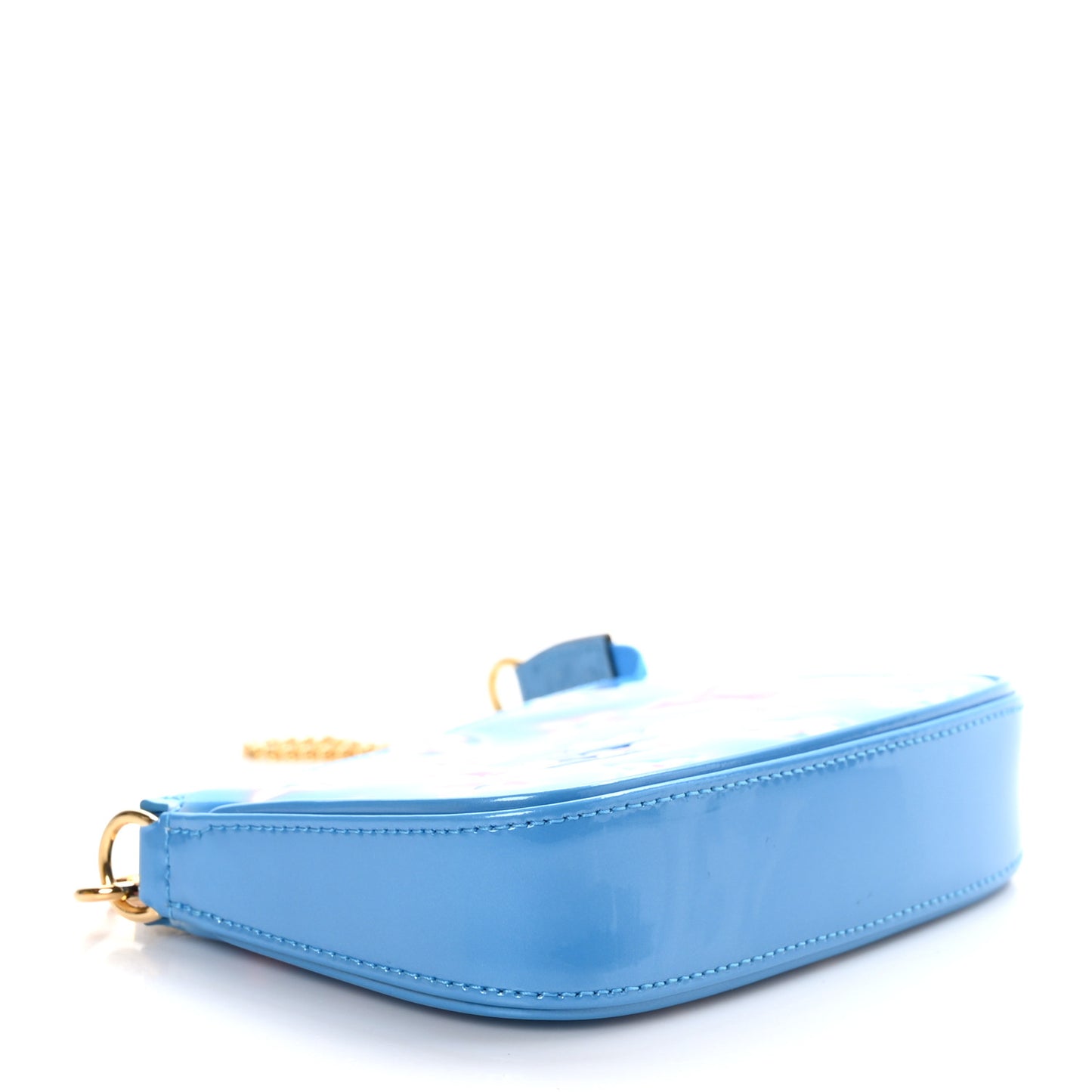 LOUIS VUITTON Vernis Valentine Mini Pochette Accessories Baby Blue Neon