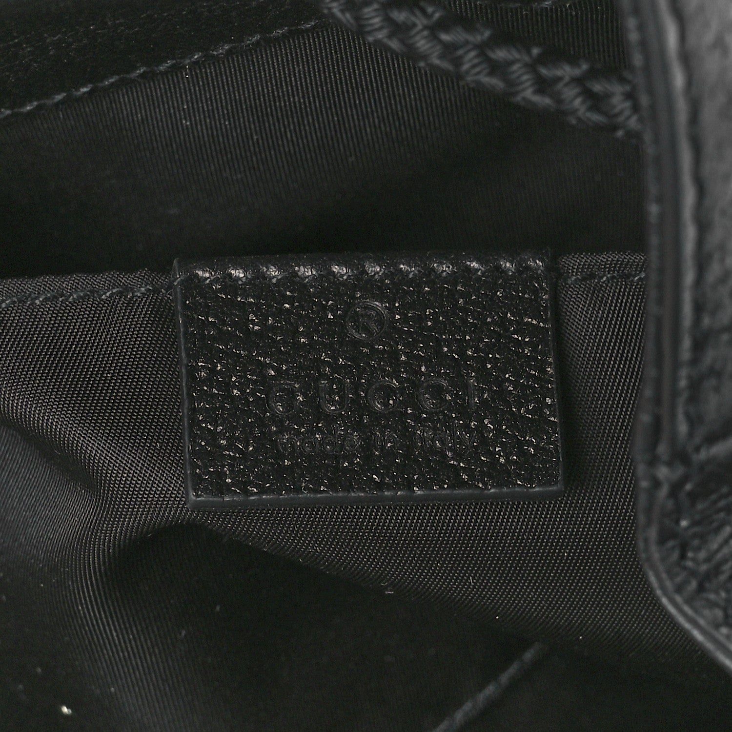Gucci Econyl Nylon Monogram Off The Grid Drawstring Bucket Backpack Black 6 of 12
