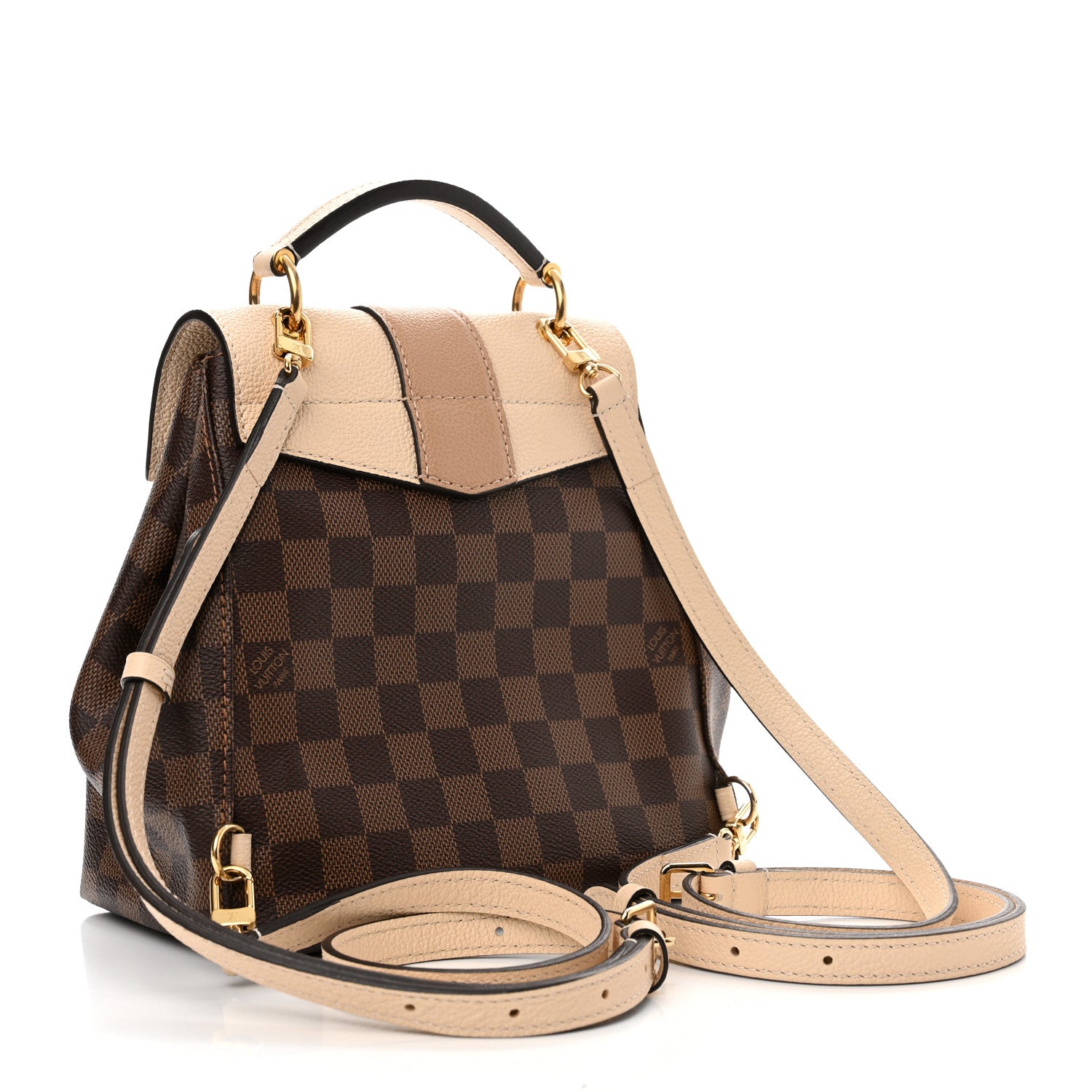 Louis Vuitton Damier Ebene Clapton Backpack Creme 3 of 10