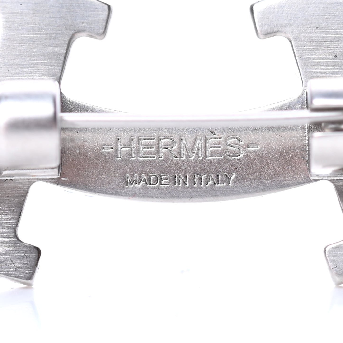 Palladium Smile H Brooch