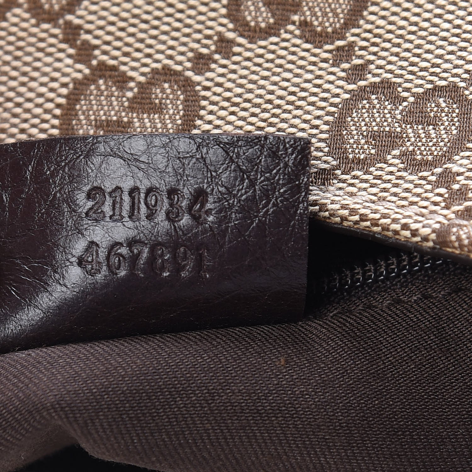 Gucci Monogram Medium New Ladies Web Hobo Dark Brown 7 of 10