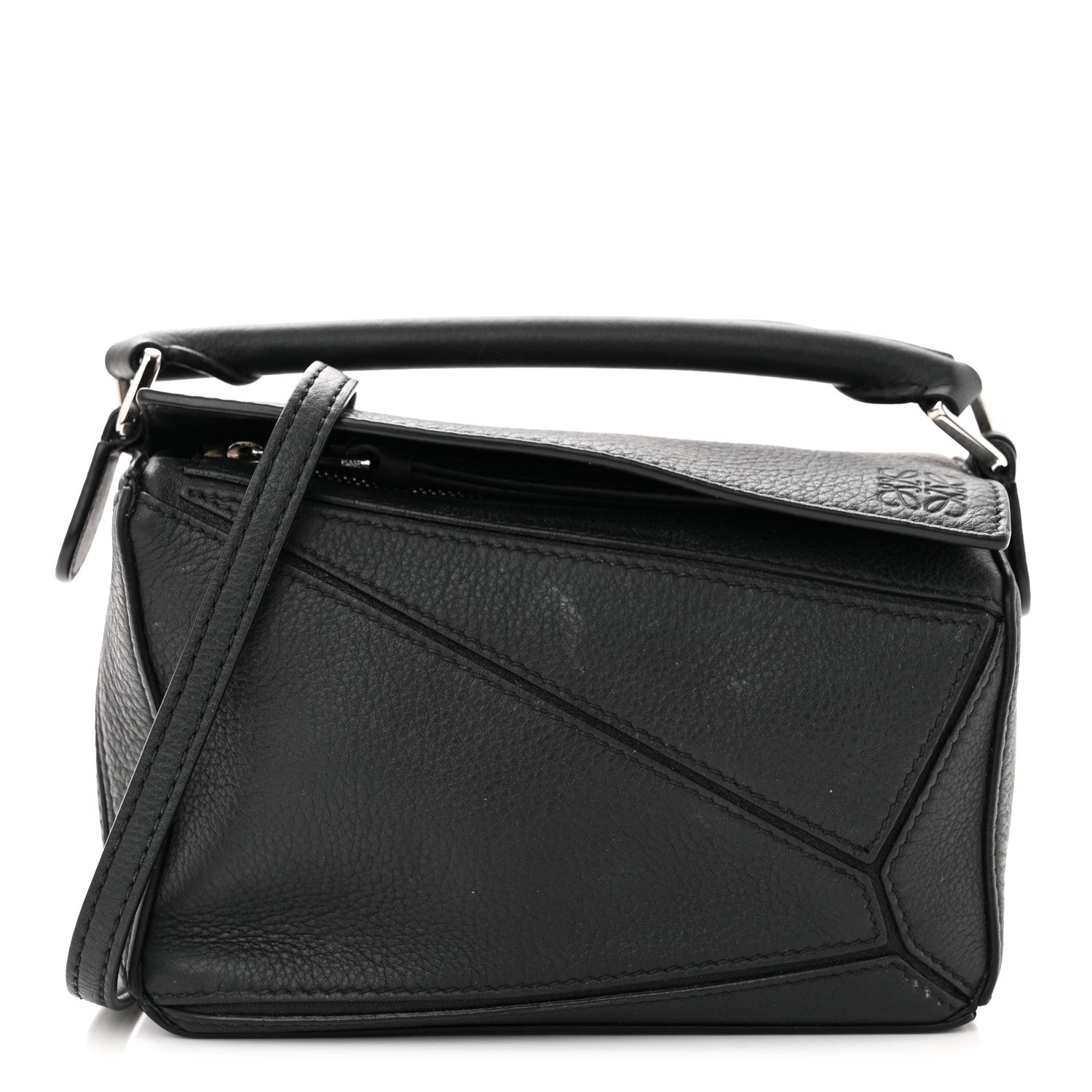 Loewe Calfskin Mini Puzzle Bag Black 1 of 10