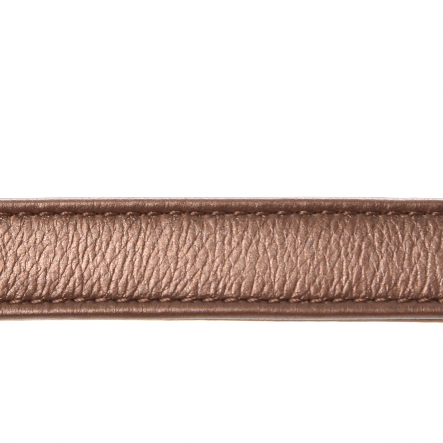 Iridescent Goatskin Quilted Small CC Eyelet Flap Copper