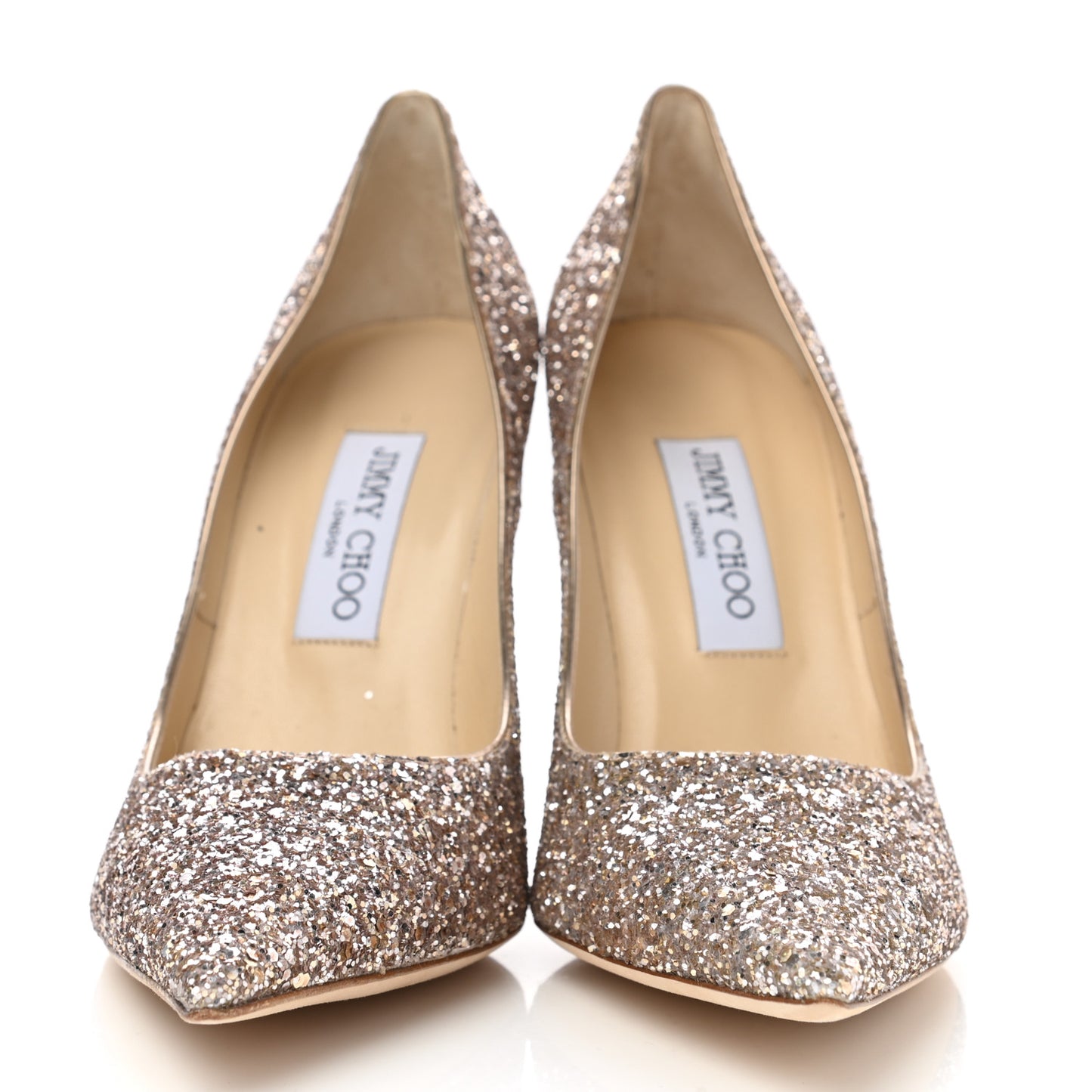 Coarse Glitter Abel 100 Pumps 39.5 Nude