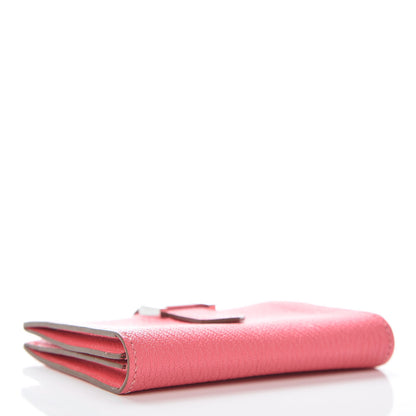 Hermes Chevre Mysore Bearn Card Holder Wallet Rose Lipstick 4 of 8