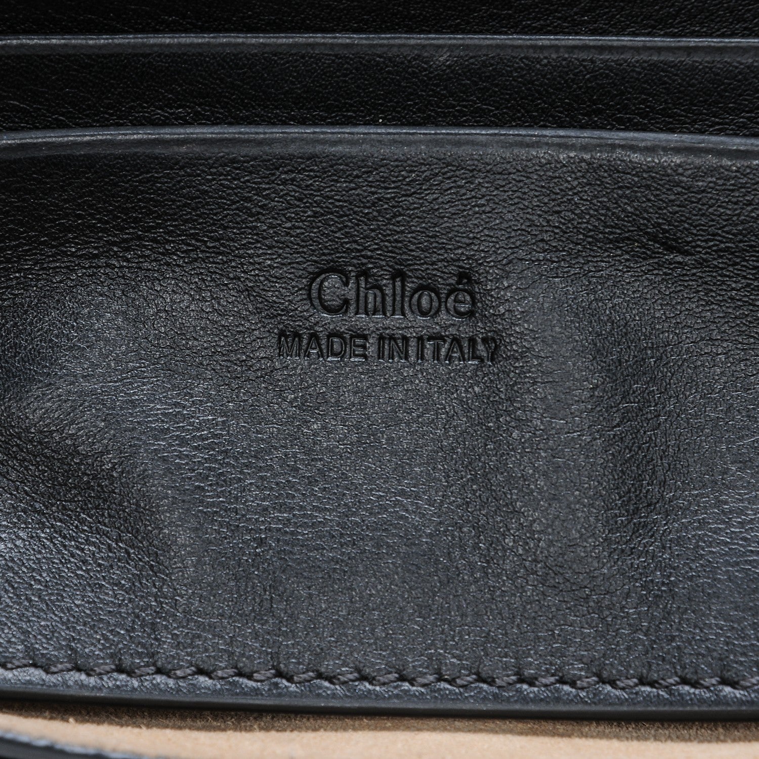 Chloe Suede Calfskin Mini Faye Shoulder Bag Black 6 of 8