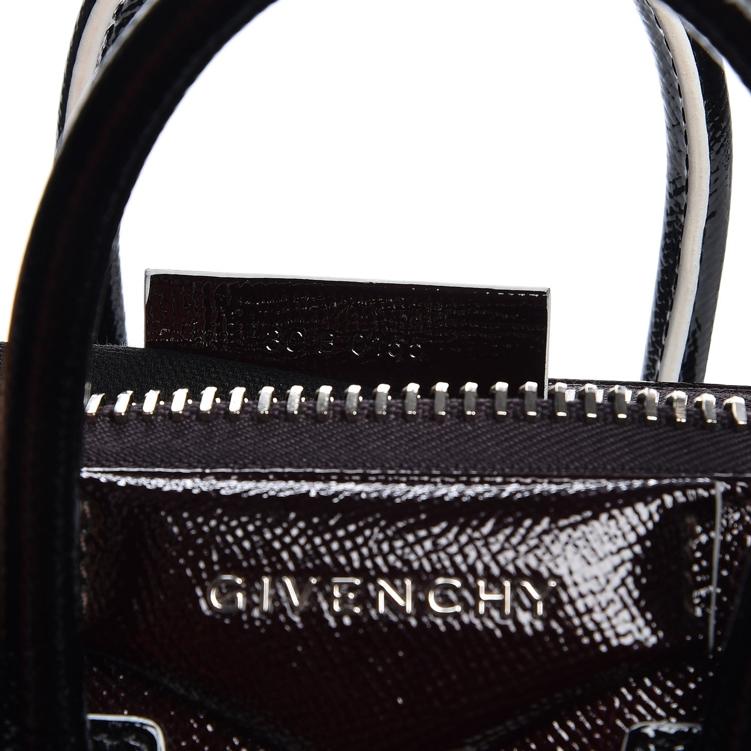 Givenchy Patent Mini Tri-Color Antigona Black White Brown 9 of 9