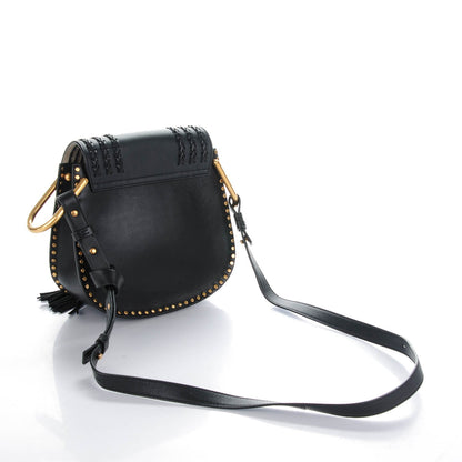 Chloe Calfskin Braided Small Hudson Shoulder Bag Black 3 of 7