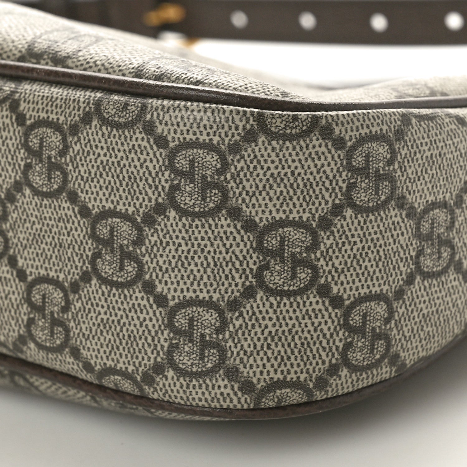 Gucci GG Supreme Monogram Textured Dollar Calfskin Small Ophidia Hobo Beige Ebony New Acero 10 of 10