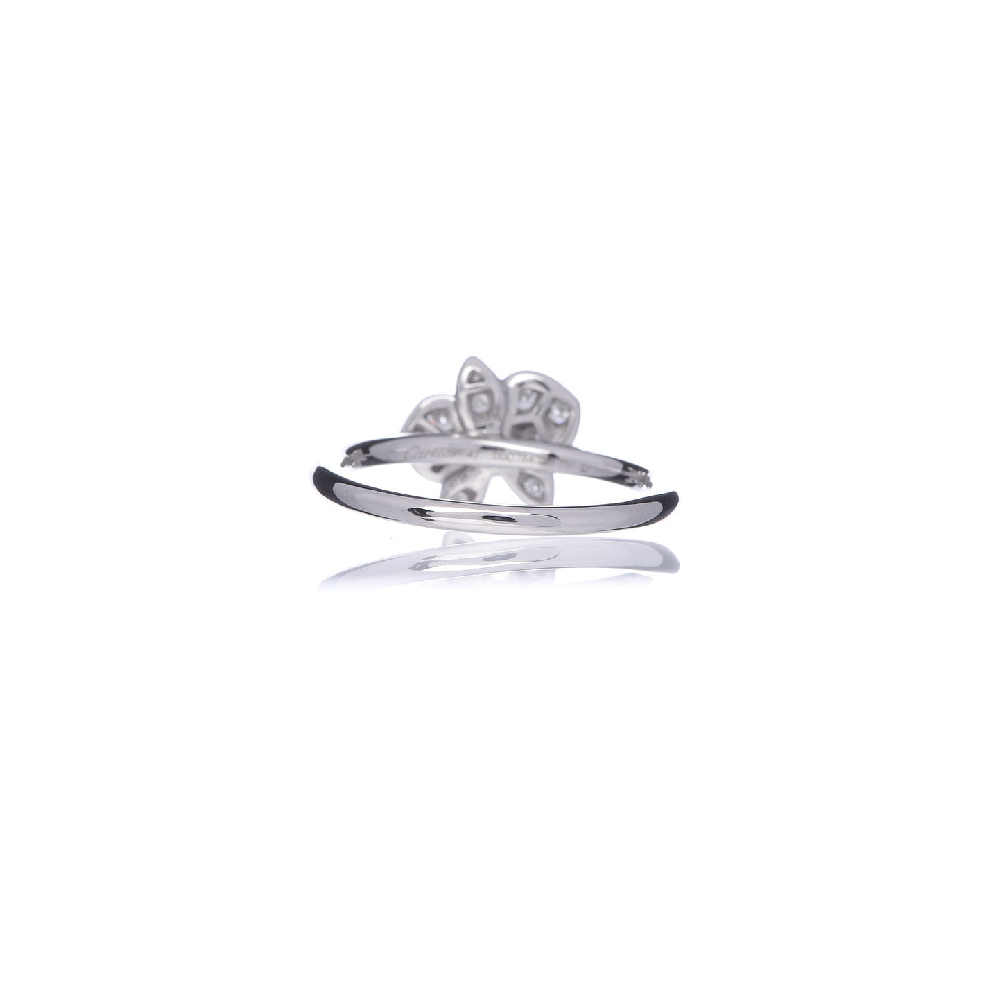 18K White Gold Diamond Caresse D'Orchidees Par Ring 47 4