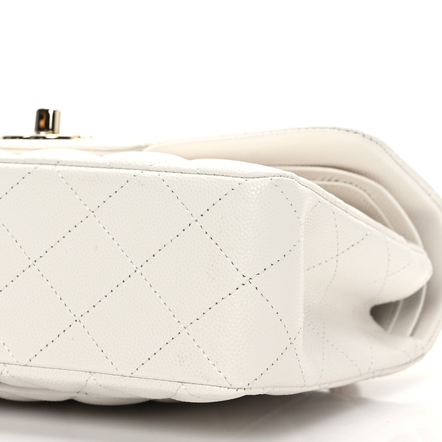 Chanel Caviar Quilted Small Double Flap White 9 of 9