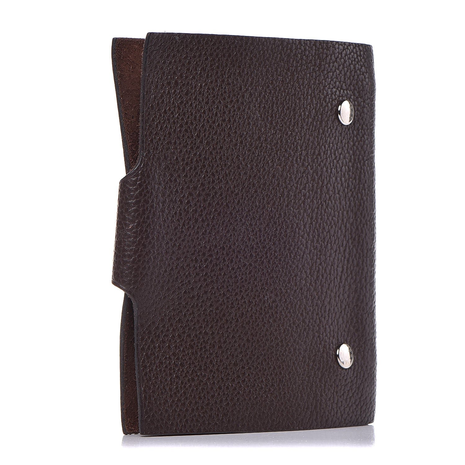 Hermes Togo Ulysse PM Notebook Cover Chocolate 3 of 11