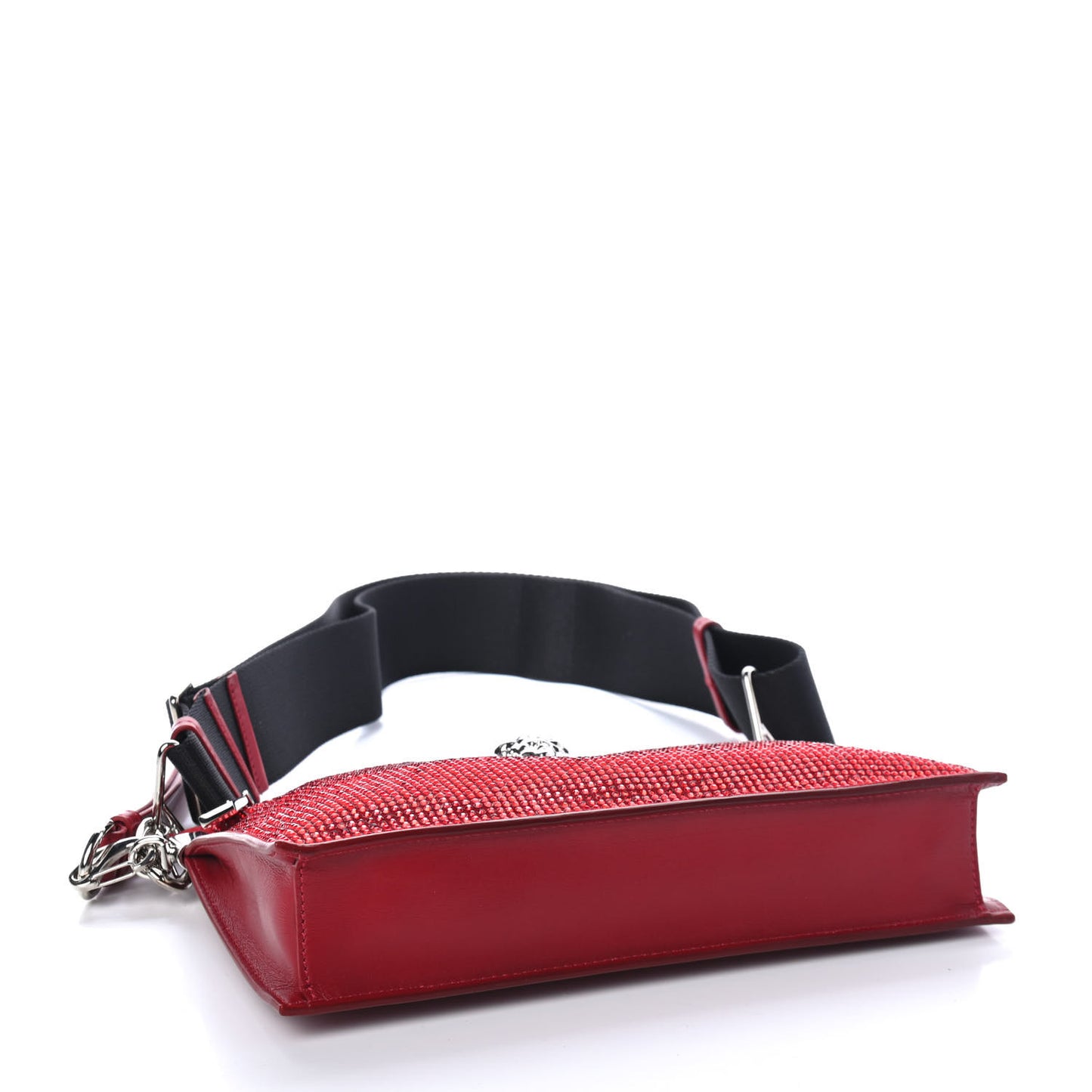 Palazzo Crystal Chain Evening Bag Red