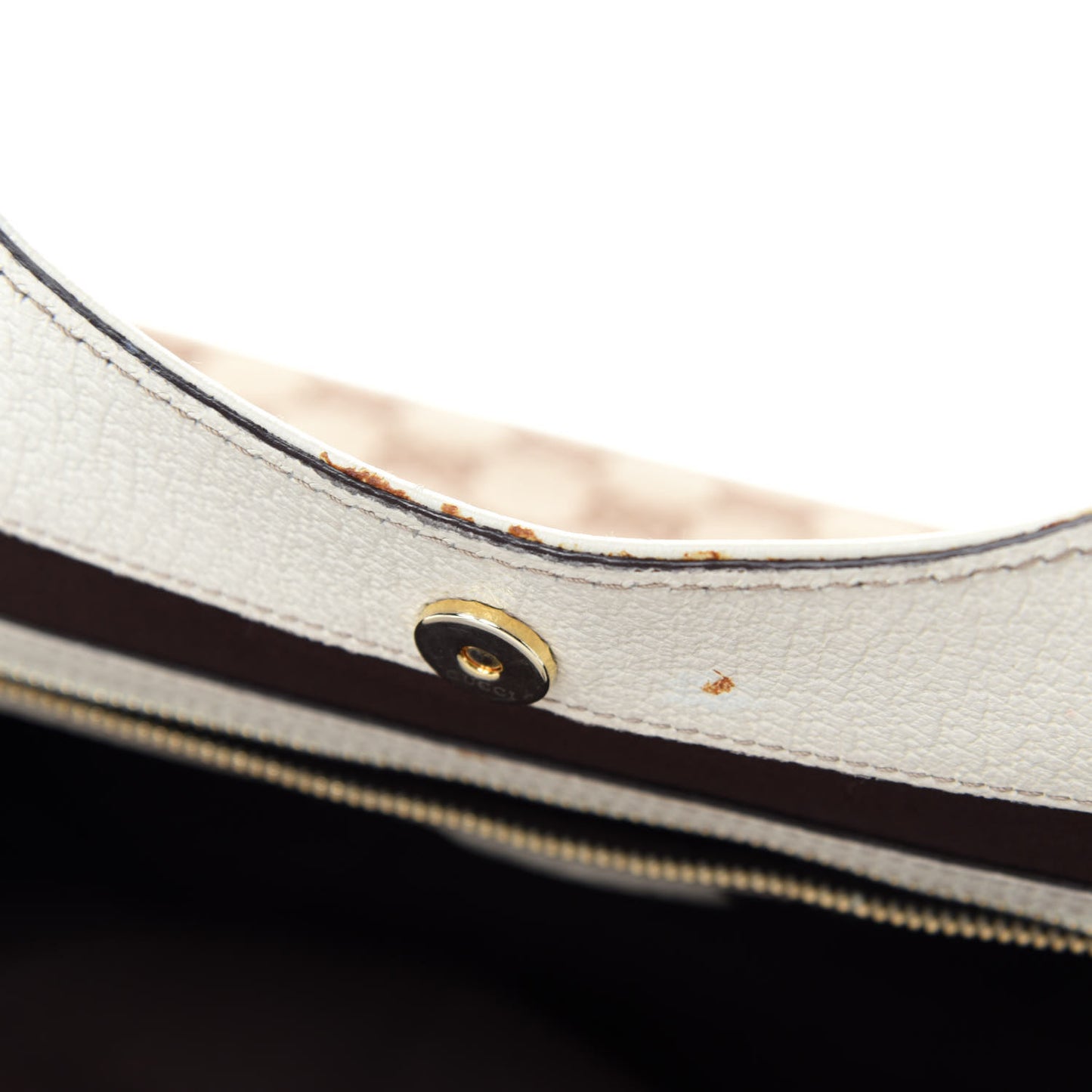 Monogram Medium Charmy Shoulder Bag Off White