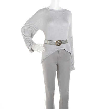 Gucci Guccissima GG Belt 80 32 Silver 2 of 5