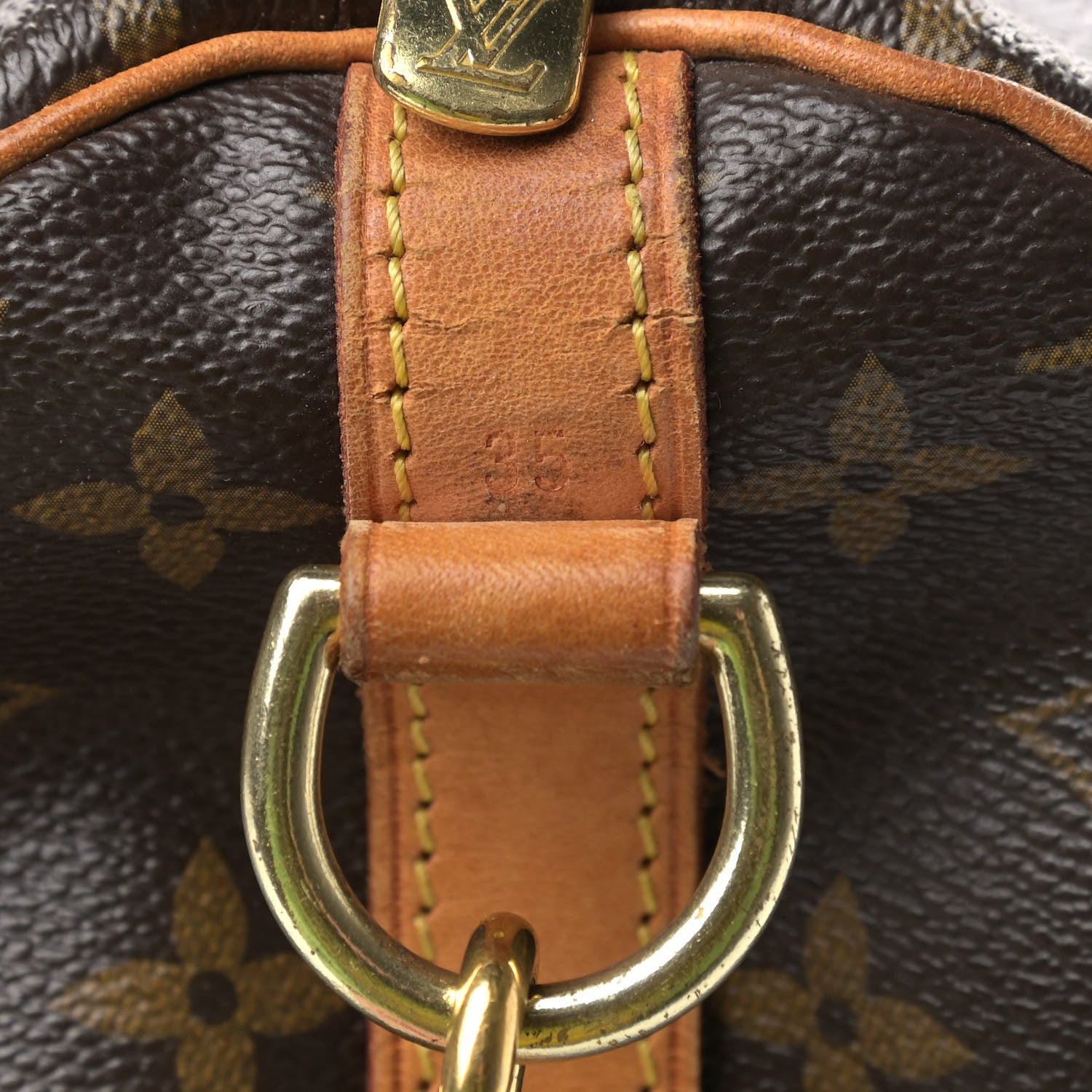 Louis Vuitton Monogram Speedy Bandouliere 35 7 of 11
