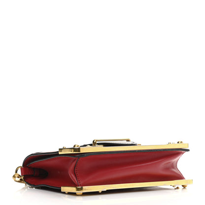 Prada City Calfskin Saffiano Cahier Bag Fuoco Black 4 of 9