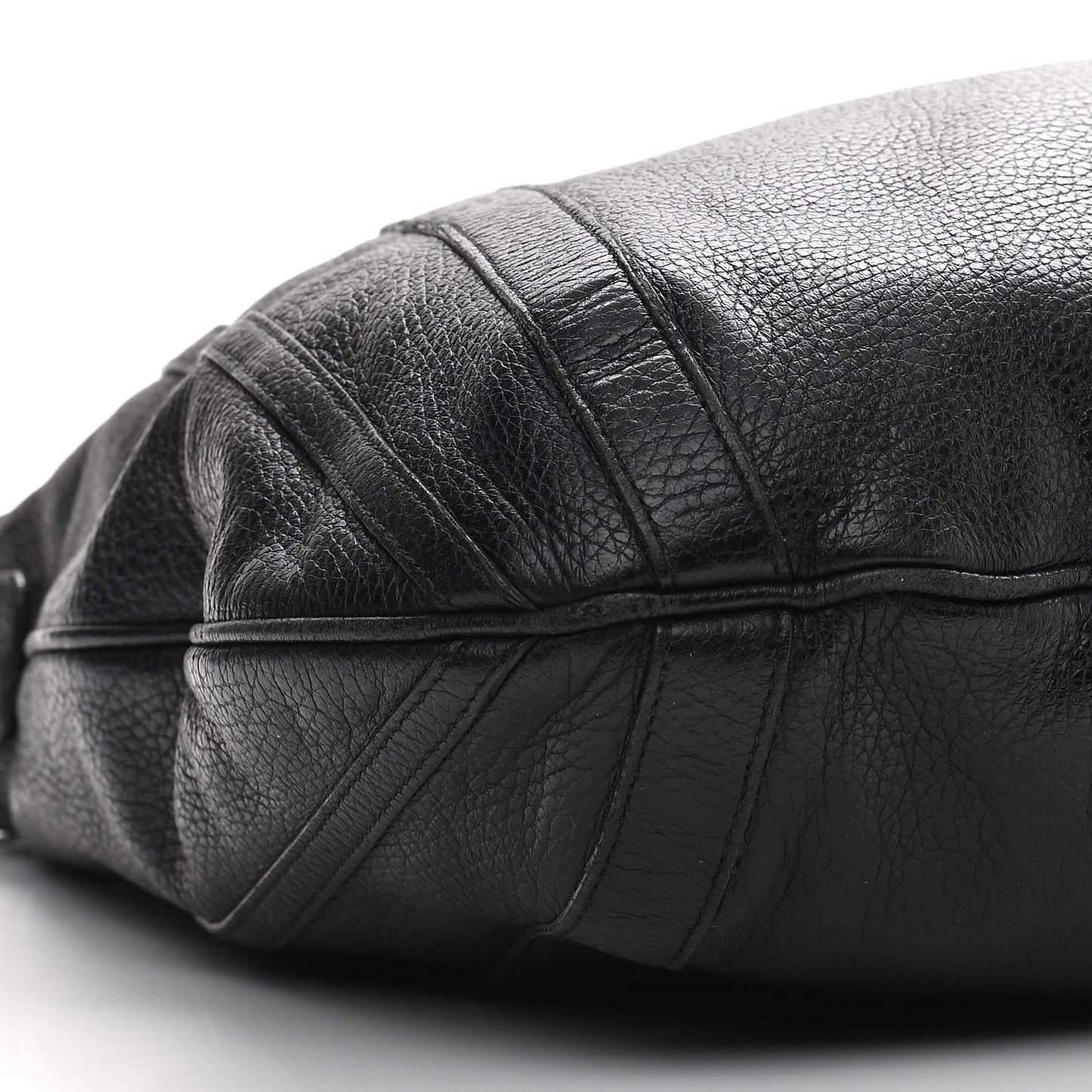 Pebbled Calfskin Medium Abbey Convertible Tote Black