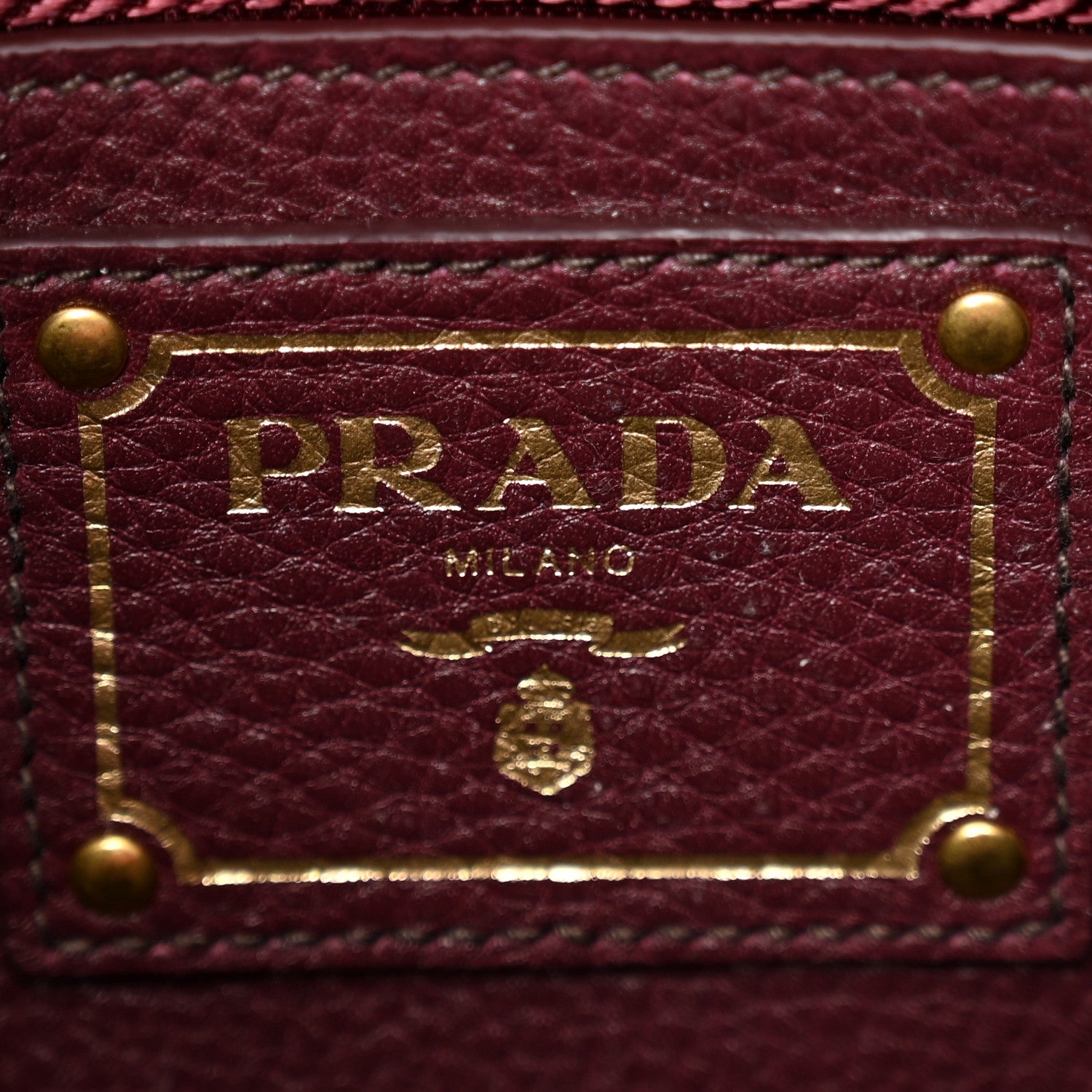 Prada Vitello Daino Tote Granato 6 of 11