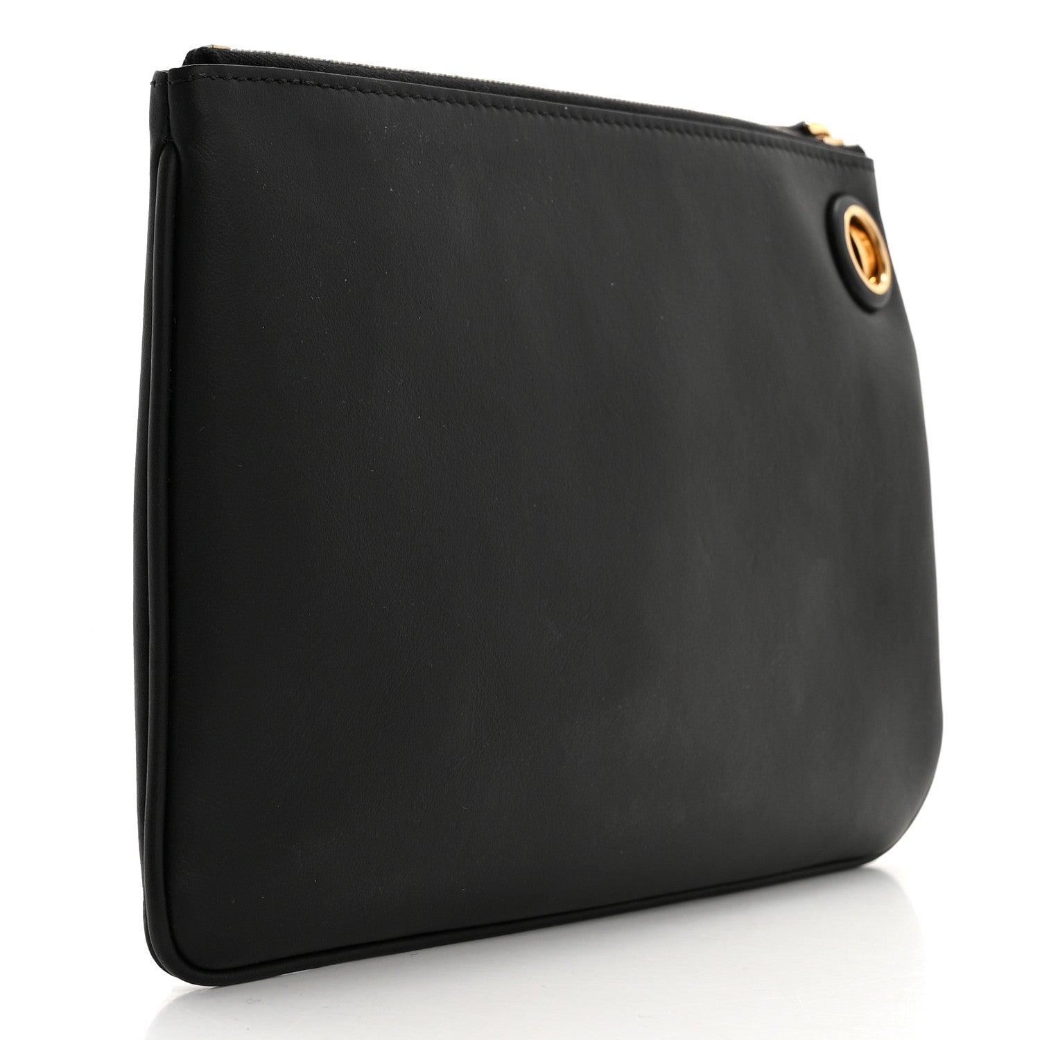 Fendi Vitello Century Snakeskin F is Fendi Tri-Color Triplette Pouch Set Powder Camelia Black 10 of 19
