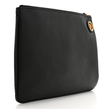 Fendi Vitello Century Snakeskin F is Fendi Tri-Color Triplette Pouch Set Powder Camelia Black 10 of 19