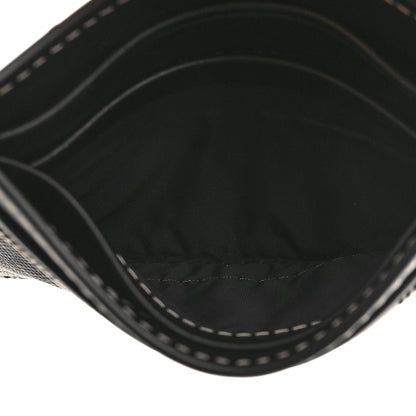 Burberry Calfskin Check Card Holder Black White 5 of 8