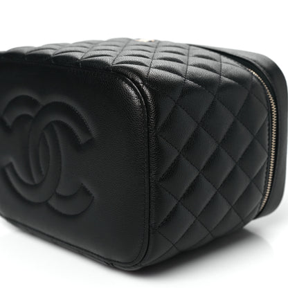 Chanel Caviar Quilted Large Vanity Pouch Black 10 of 11
