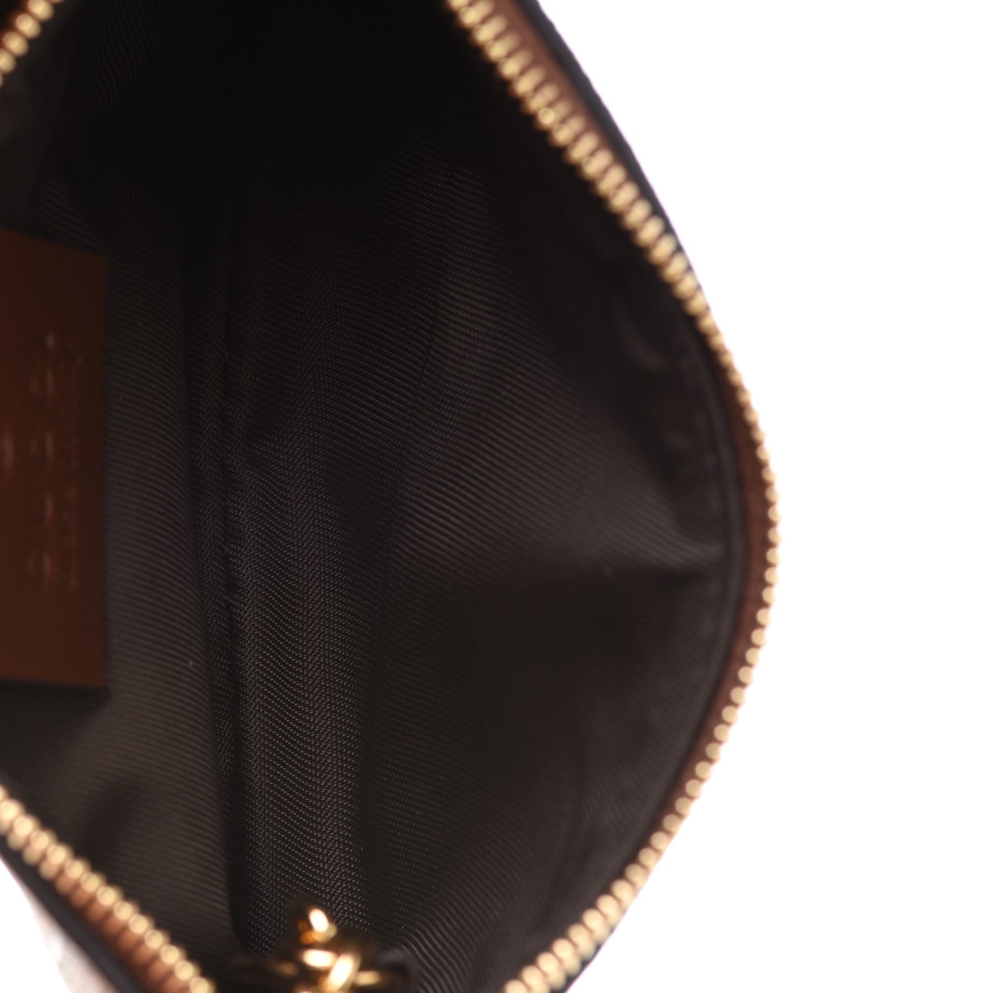 GG Supreme Monogram Key Case Brown