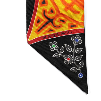 Hermes Silk L Arbre De Vie Twilly 4 of 4