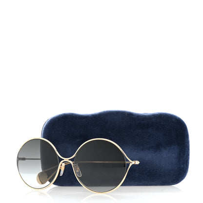 Gucci Metal Round Pearl Tip Sunglasses GG0253S Gold 8 of 8