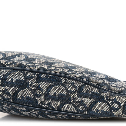 Christian Dior Monogram Mini Saddle Pochette Navy 10 of 14