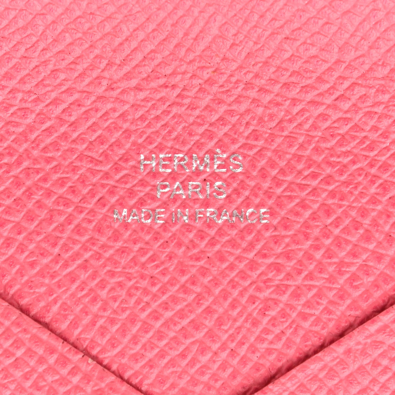 Hermes Epsom Calvi Card Case Rose Azalee 6 of 13