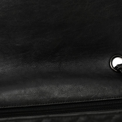 Chanel Crumpled Calfskin Quilted Mini Rectangular Flap So Black 12 of 14