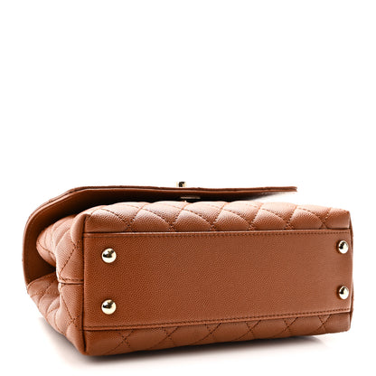 Chanel Caviar Quilted Mini Coco Chain Handle Flap Brown 4 of 10
