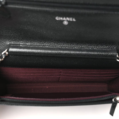 Chanel Caviar Quilted Wallet on Chain WOC Black 5 of 13