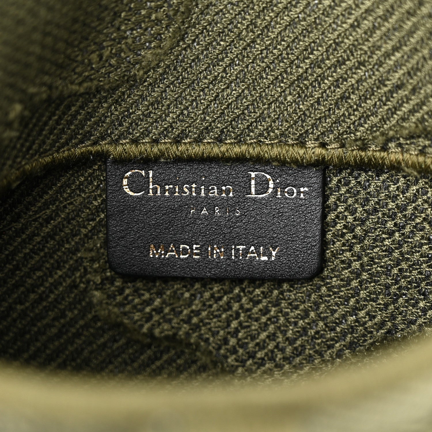 Christian Dior Canvas Embroidered Camouflage Saddle Belt Bag Green 6 of 12
