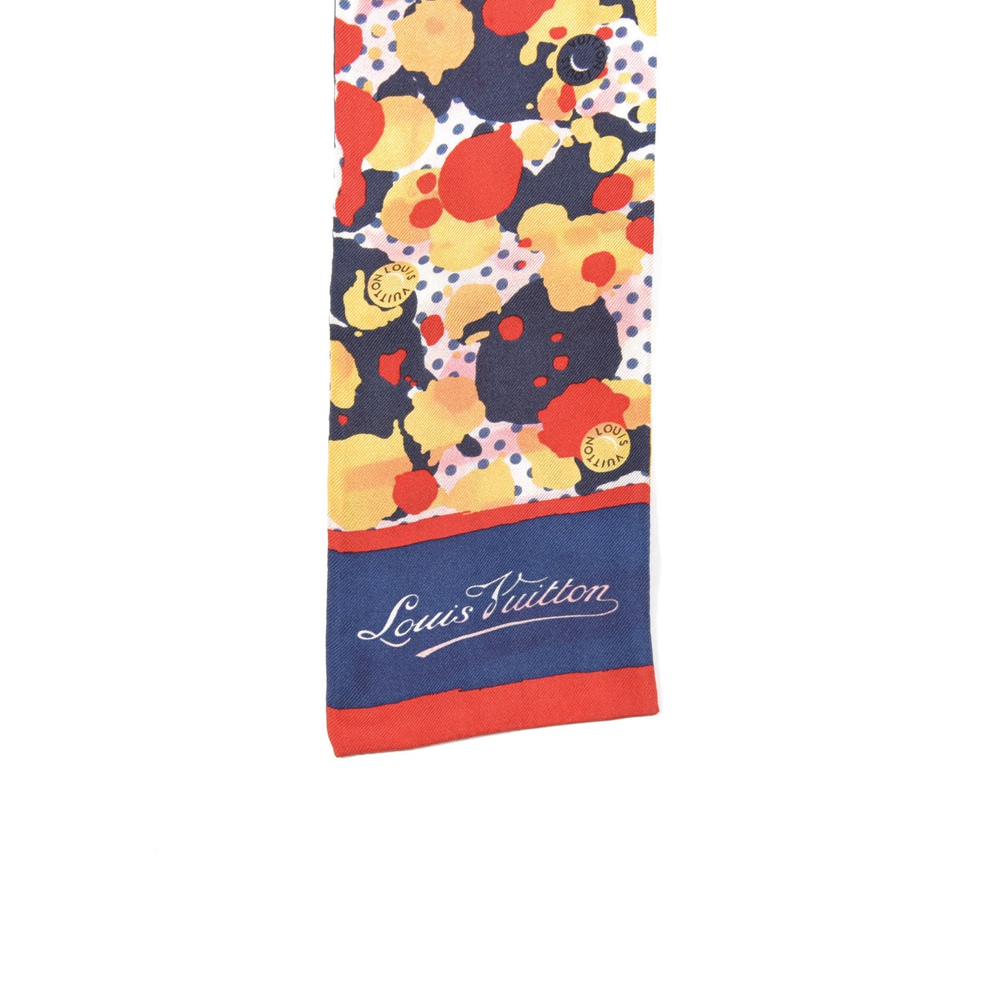 Silk Retro Flowers Bandeau Yellow