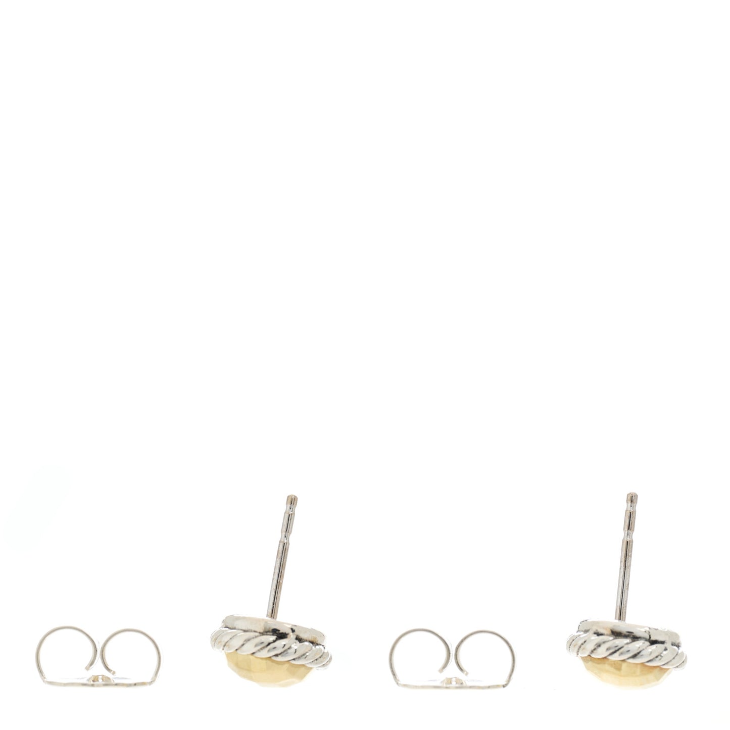 Sterling Silver 18K Yellow Gold Petite Chatelaine Earrings