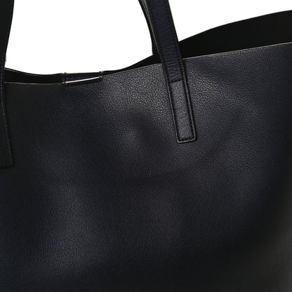 Saint Laurent Calfskin Large Shopping Tote Navy 14 of 17
