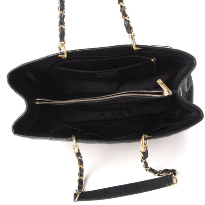 Chanel Caviar Quilted XL Grand Shopping Tote GST Black 5 of 10