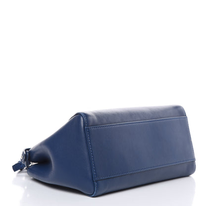Fendi Nappa Mini Peekaboo Iconic Satchel True Blue 4 of 12